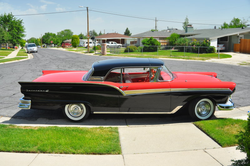 One day, this marvelously preserved 57 Ford Hardtop appeared on my street.DSC_0679.JPG