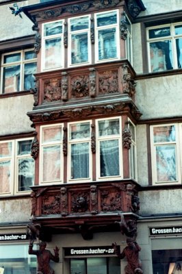 Enclosed balconies, old town