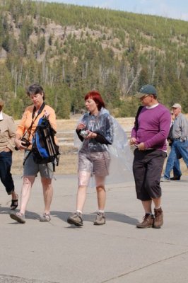 European photographers at Yellowstone