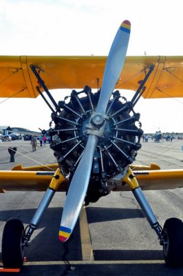 The Stearman PT-17 trained WWII pilots. Called the yellow peril, not for its paint scheme