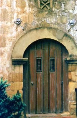 Back door of the Santa Barbara Mission
