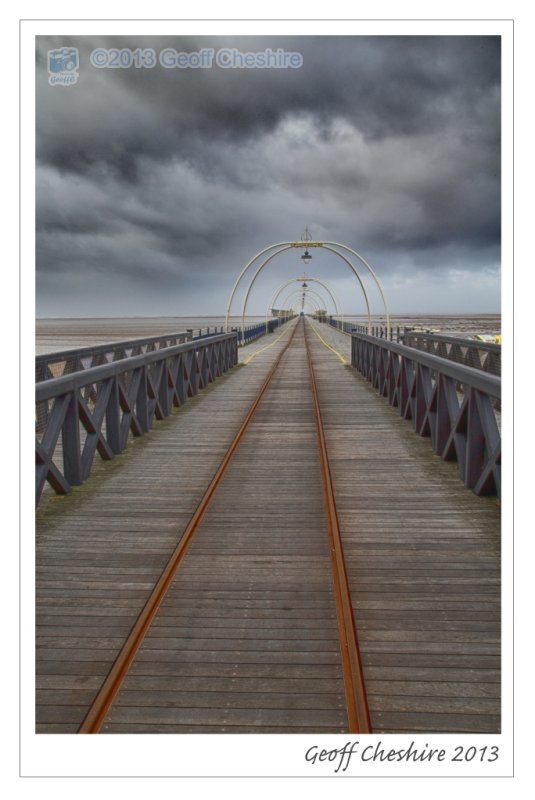 Stormy Southport Pier