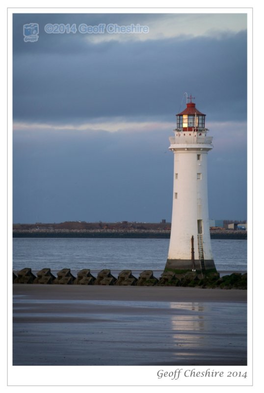 Last light at New Brighton Lighthouse