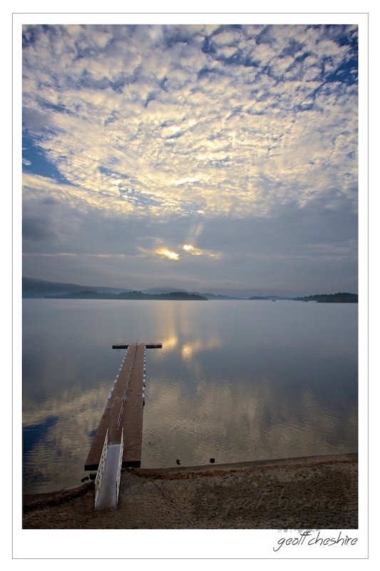 Mackerel sky over the Loch