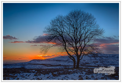 Sunset over Malham Cove (2)