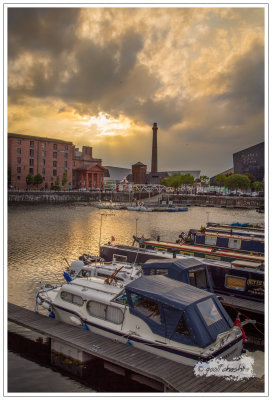 Brooding sunset at Liverpool