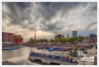 Stormy Liverpool sky