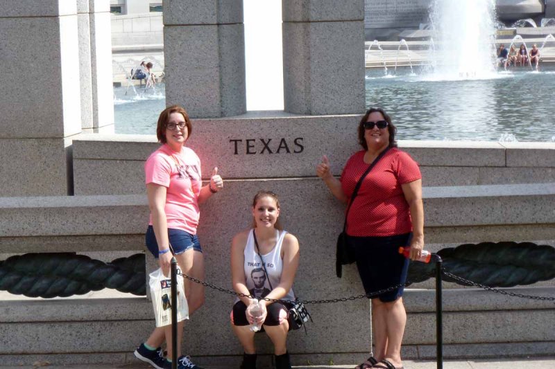 At the WWII Memorial