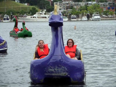On the dragon paddle boat, Baltimore