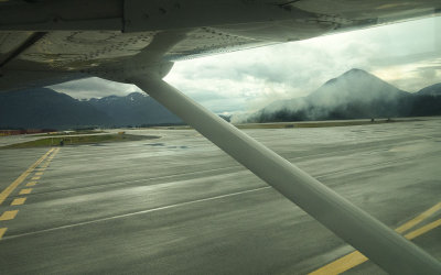 Taxiing out at Juneau