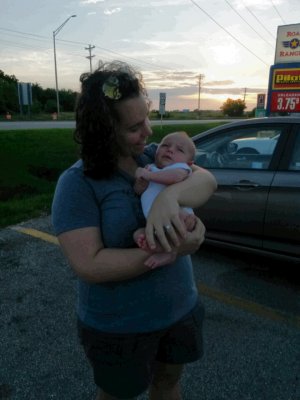 Jack's first truck stop! 