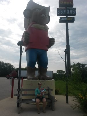 Jack's second truck stop - can you tell we're in 'Sconsin? 