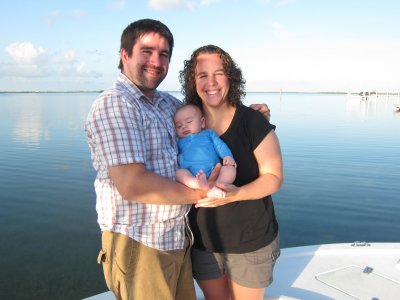 Check out those calm evening waters!  The baby is pretty good looking too.