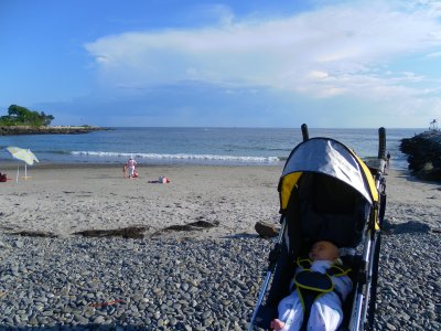 Sleeping on the beach!