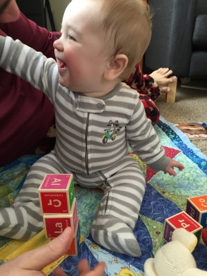 Hey Dad, check out these blocks!