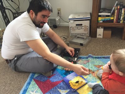 Jack helps Eric fix the Nintendo