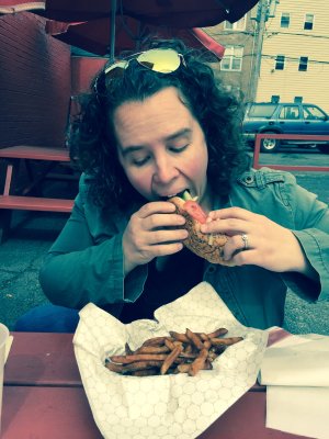 Emily digs in