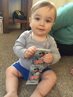 Baseball cards from Nana and Papa!