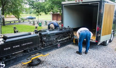 loading a big engine butt