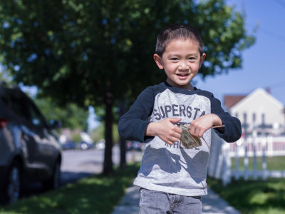 waiting for ice-cream truck