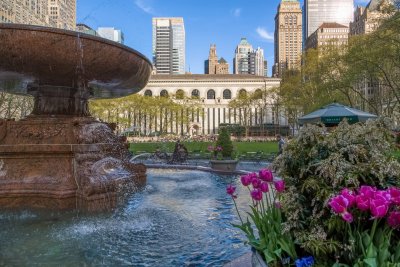 Fountain of Bryant Park