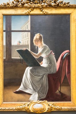 Young Woman Drawing