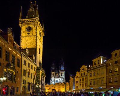 Old Town Square at Night