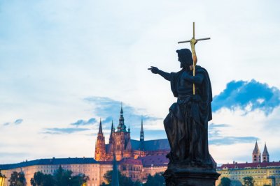 Statue on Charles Bridge