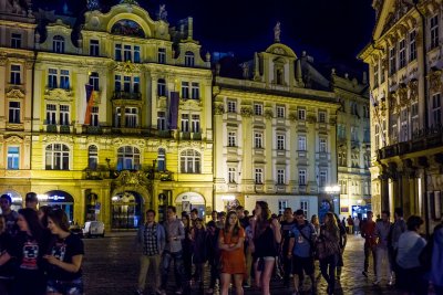 Old Town Square at Night