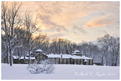 Winter Sunset at Mercer Tileworks