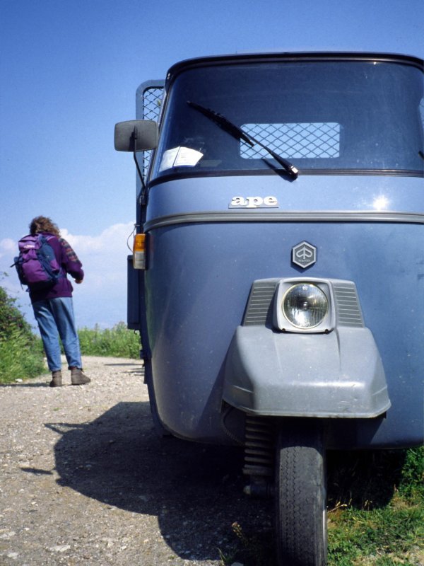 Passing a three-wheeled car