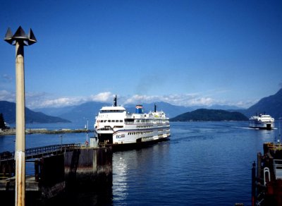 Ferry arriving