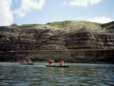 Paddling along