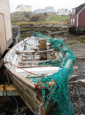 Boat with nets