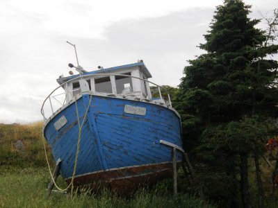 Stored boat