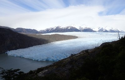 Overlooking the glacier