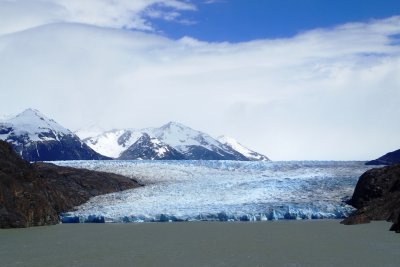 Frontview of glacier