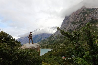 On a boulder