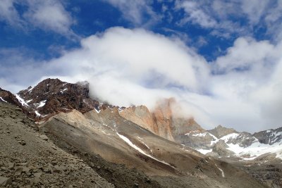 Advancing clouds