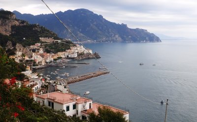 View of Amalfi from west