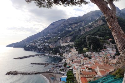 View of Amalfi from east