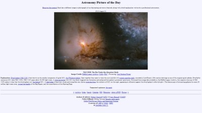 NGC 5195: El Punto Bajo el signo de interrogacin