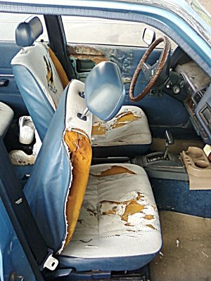 First Blue Toyota - Interior