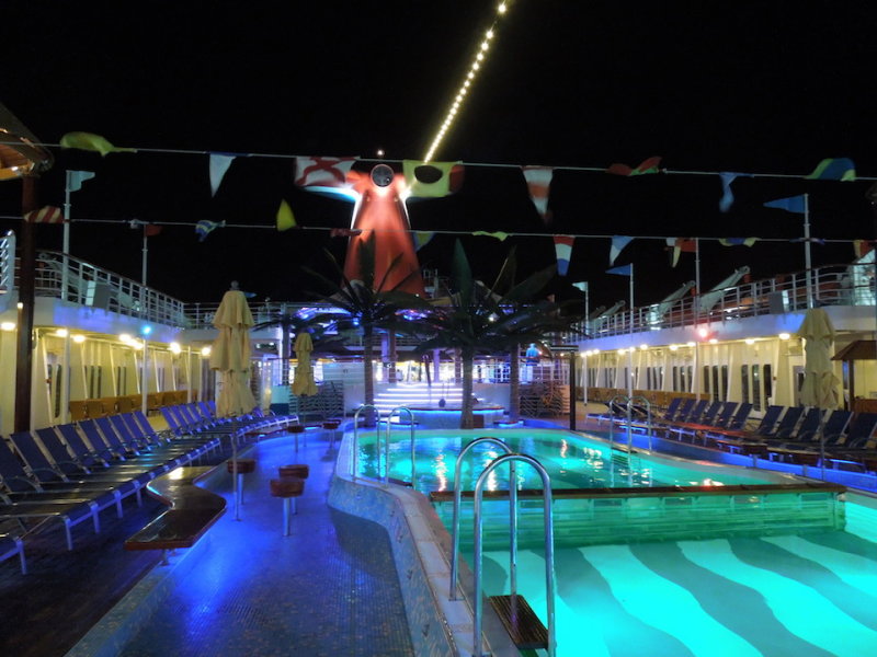 Pool at night