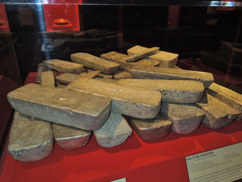 Silver ingots larger than a loaf of bread - each worth $150,000+