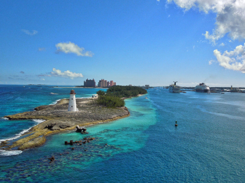 Entering Nassau Harbor