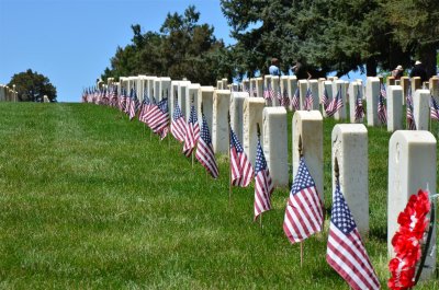 Spanish American War graves at Custer National Cemetery