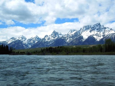 View of the Tetons from the Snake River