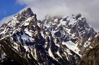 The Tetons are very rugged mountains