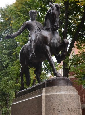 Paul Revere Statue in North End